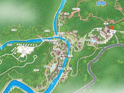 白马井镇结合景区手绘地图智慧导览和720全景技术，可以让景区更加“动”起来，为游客提供更加身临其境的导览体验。